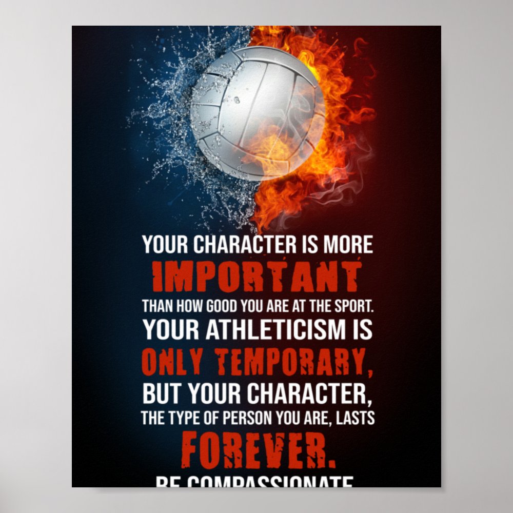 volleyball your character is more inportant poster rcbfa4b4b43a44d5ea728fcac7f6ea486 wva 8byvr 1000 - Volleyball Gifts