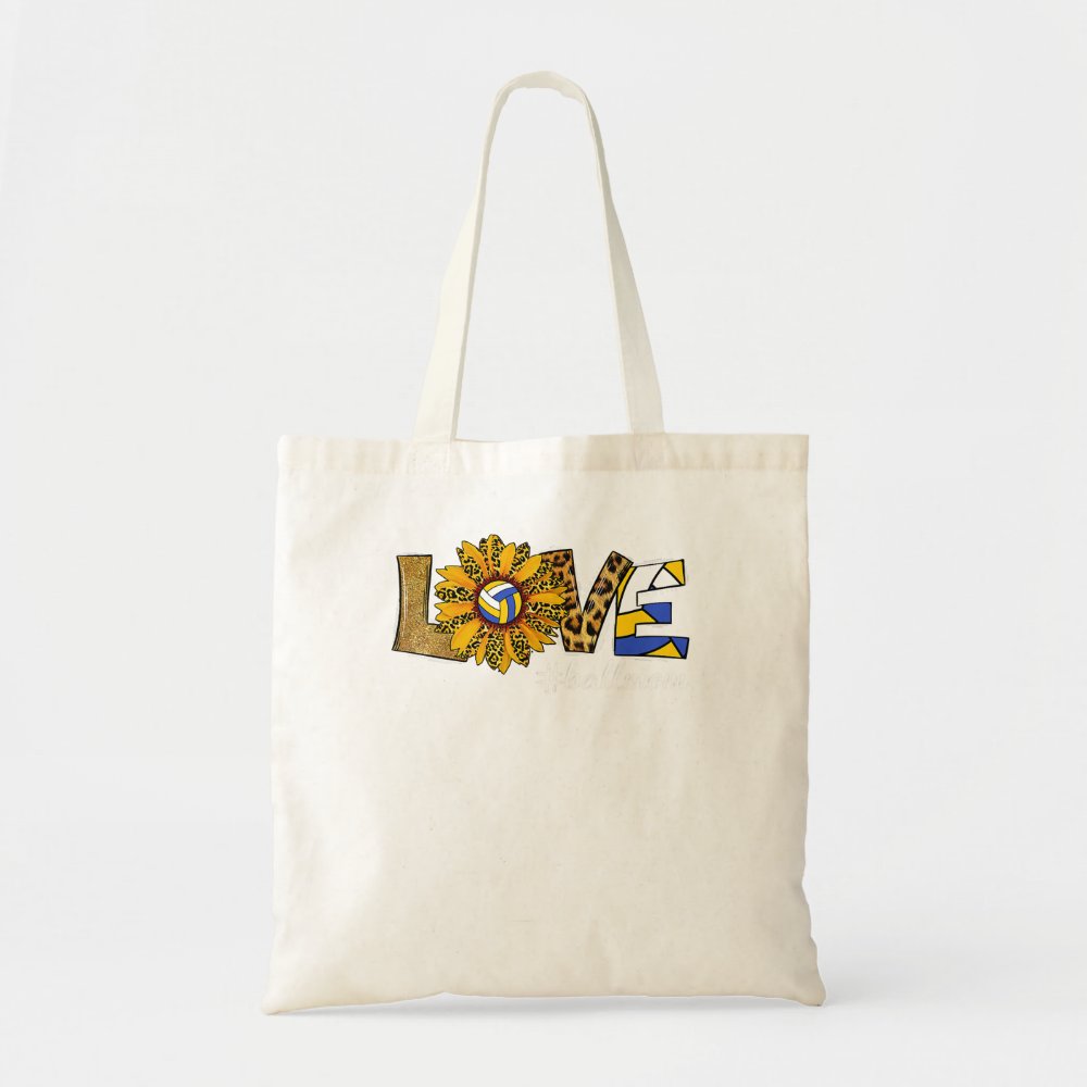 volleyball volleyball mom for women sunflower love tote bag r6409b642fa474ffbb76675aface3d4c4 v9w6h 8byvr 1000 - Volleyball Gifts